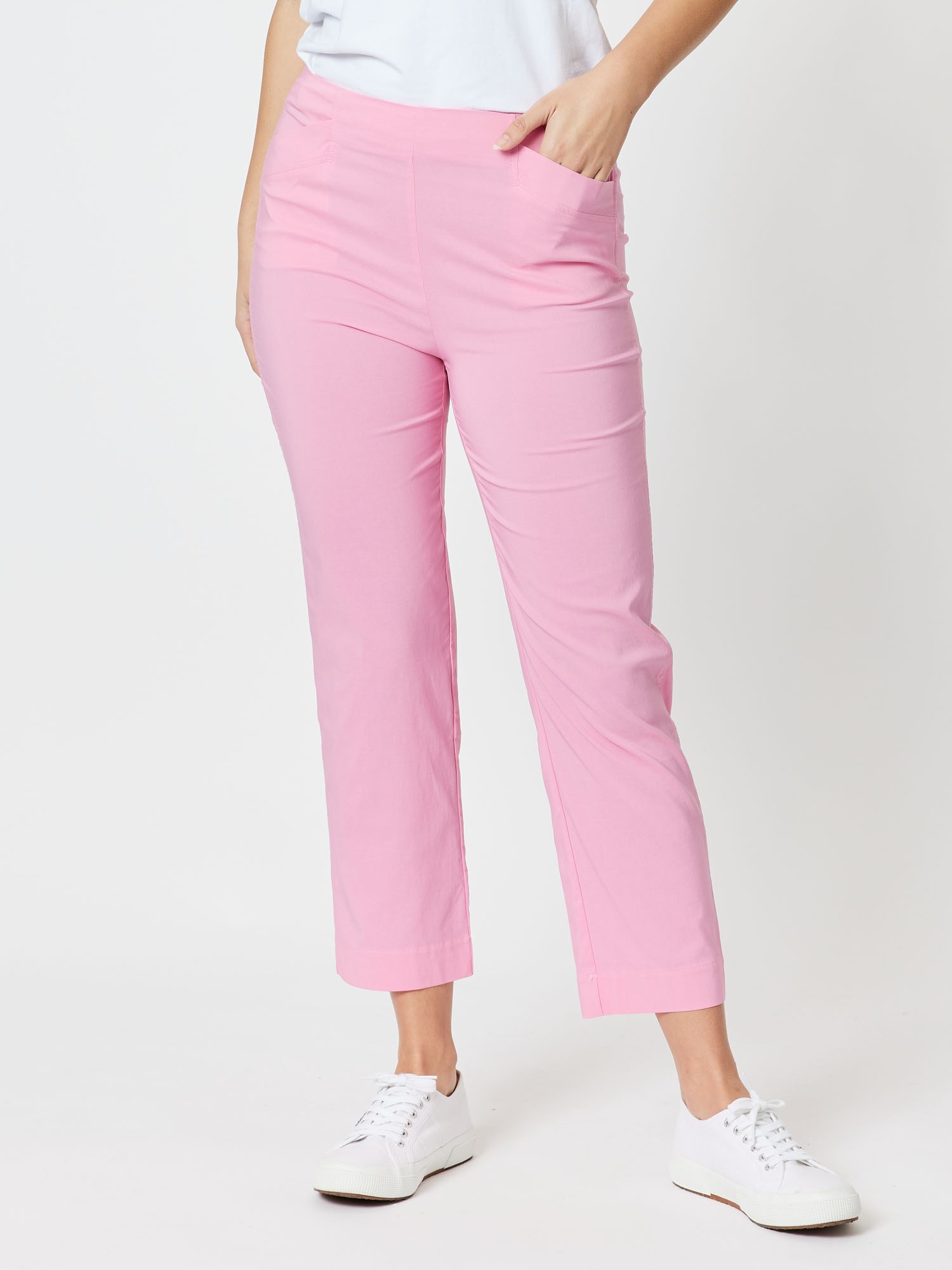 Stretch Bengaline Crop Pant