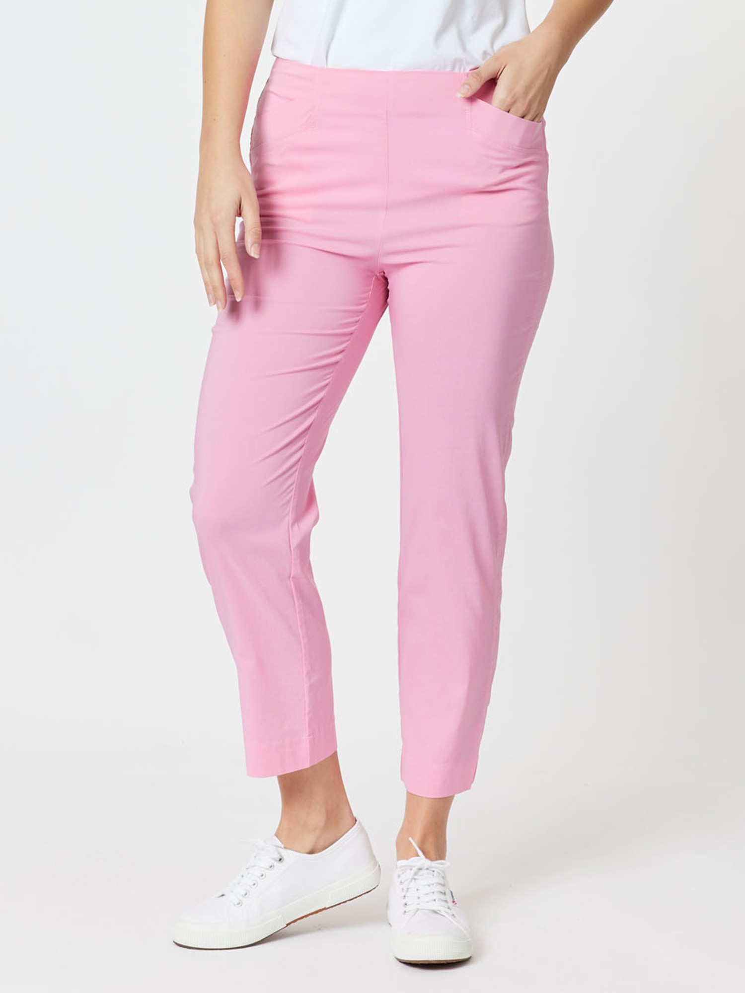 Stretch Bengaline Crop Pant