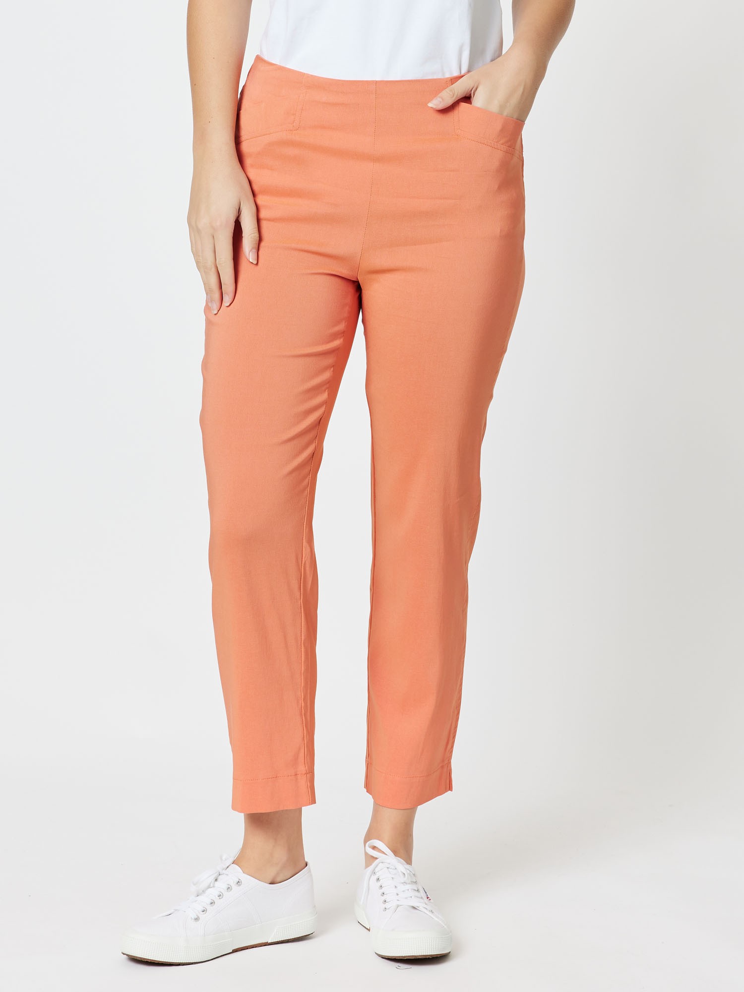 Stretch Bengaline Crop Pant