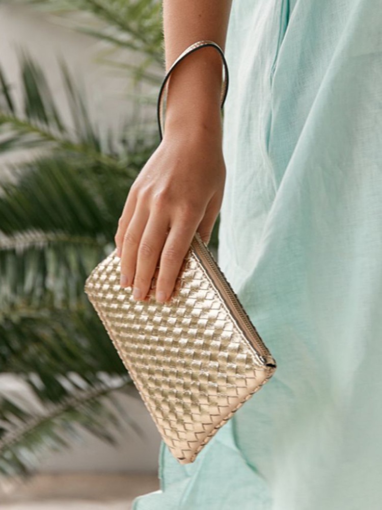 Alexia Wrist Strap Plait Clutch