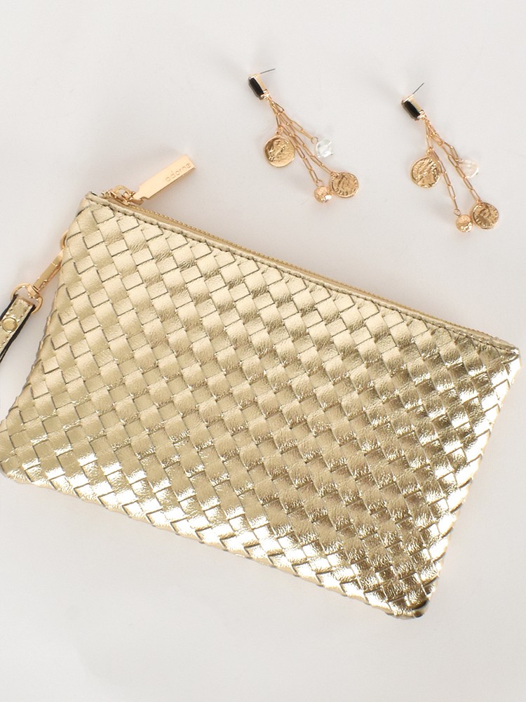 Alexia Wrist Strap Plait Clutch